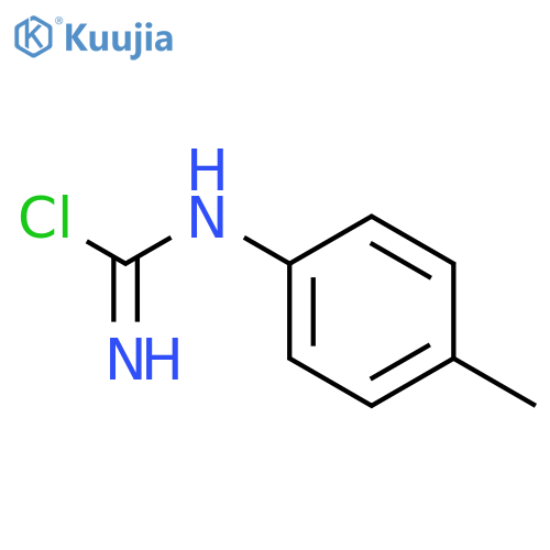 Carbamimidic chloride, (4-methylphenyl)- structure