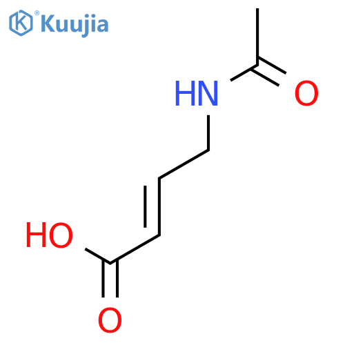 4-acetamidobut-2-enoic acid structure