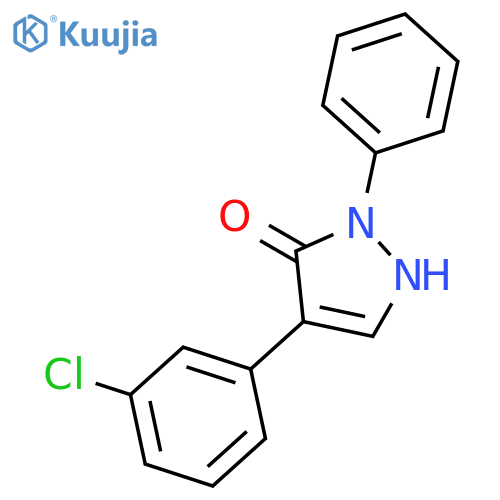 4-(3-Chlorophenyl)-2-phenyl-1,2-dihydro-3H-pyrazol-3-one structure