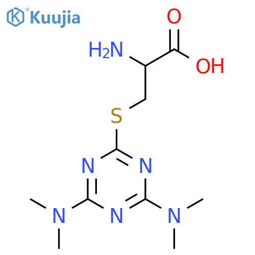 L-Cysteine,S-[4,6-bis(dimethylamino)-1,3,5-triazin-2-yl]- structure