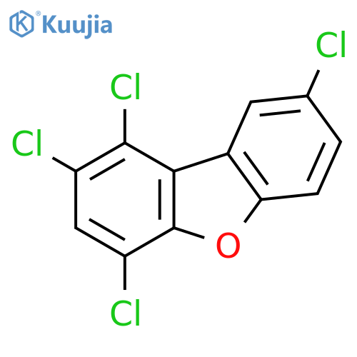 1,2,4,8-Tetrachlorodibenzofuran structure