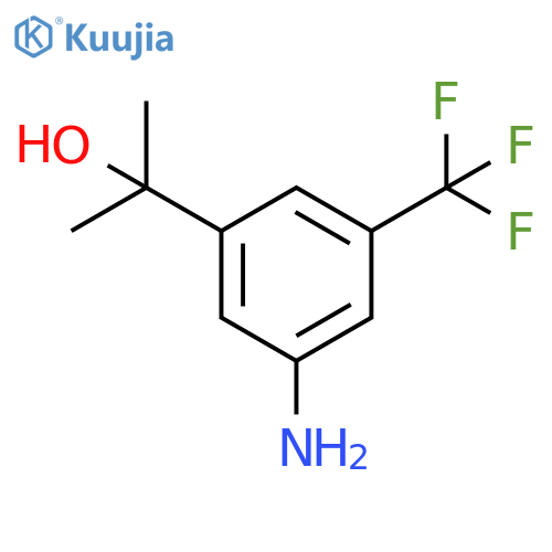 3-(1-HYDROXY-1-METHYLETHYL)-5-(TRIFLUOROMETHYL)BENZENEAMINE structure