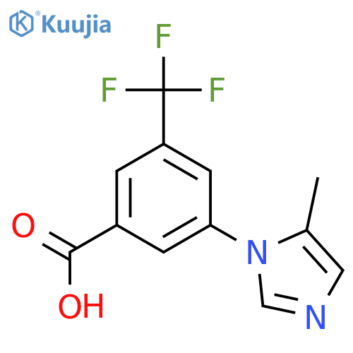 3-(5-Methyl-1H-imidazol-1-yl)-5-(trifluoromethyl)benzoic Acid structure