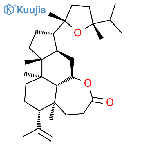 Cyclopenta[3,4]naphth[1,8-bc]oxepin-6(2H)-one, tetradecahydro-3a,11a,11b-trimethyl-3-(1-methylethenyl)-9-[(2R,5R)-tetrahydro-2,5-dimethyl-5-(1-methylethyl)-2-furanyl]-, (3S,3aS,7aR,8aR,9S,11aR,11bR,11cR)- (9CI) structure