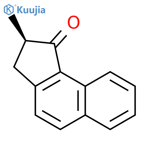 1H-Benz[e]inden-1-one,2,3-dihydro-2-methyl-, (2R)- structure