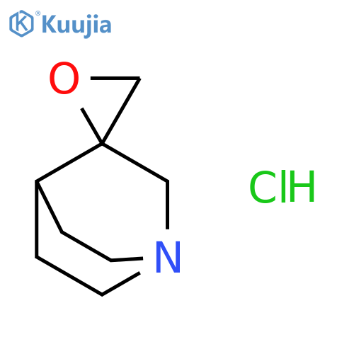Spiro1-azabicyclo2.2.2octane-3,2'-oxirane Hydrochloride structure