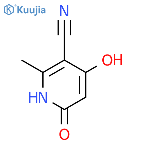 4-hydroxy-2-methyl-6-oxo-1H-pyridine-3-carbonitrile structure