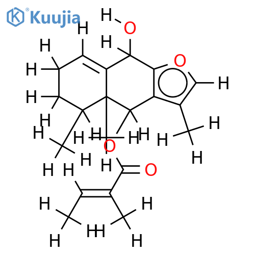 6-Angloyl-(6beta,9beta)-Furanoeremophil-1(10)-ene-6,9-diol structure