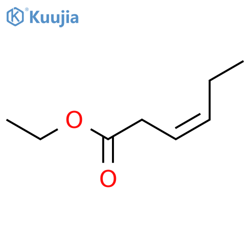3-Hexenoic acid, ethylester, (3Z)- structure