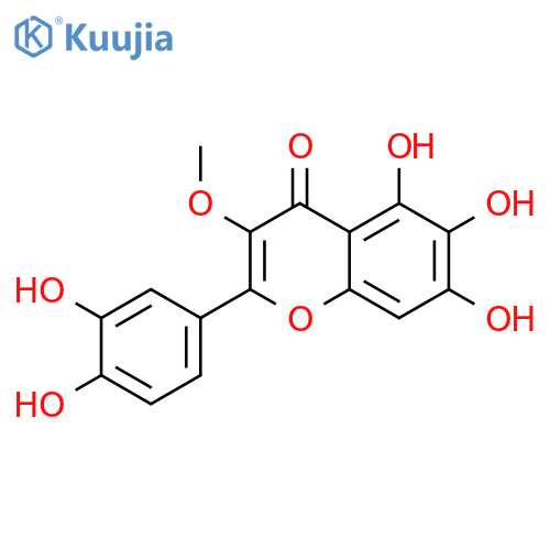 4H-1-Benzopyran-4-one,2-(3,4-dihydroxyphenyl)-5,6,7-trihydroxy-3-methoxy- structure
