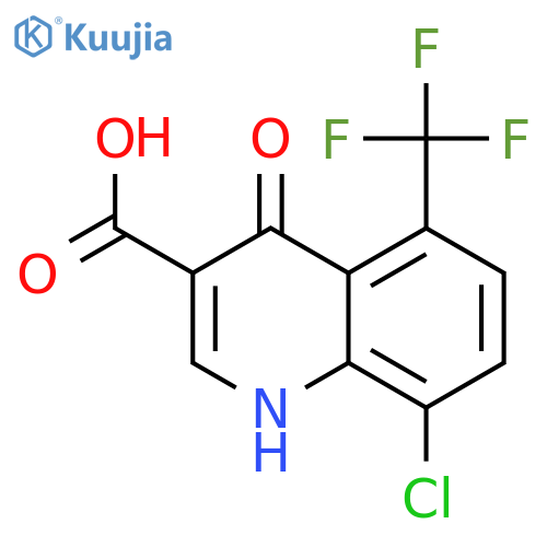 8-Chloro-4-oxo-5-(trifluoromethyl)-1,4-dihydroquinoline-3-carboxylic Acid structure