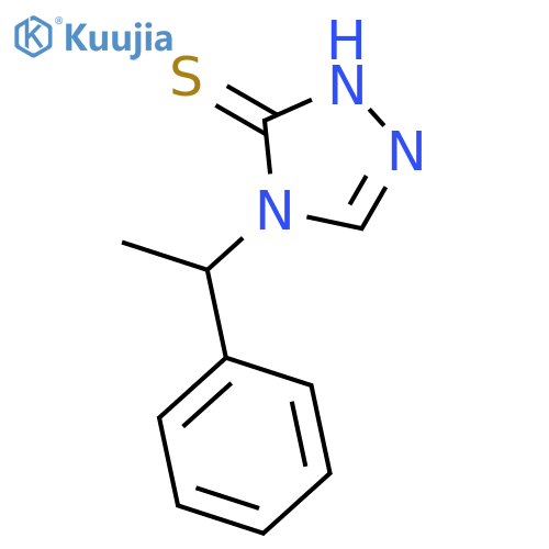 3H-1,2,4-TRIAZOLE-3-THIONE, 2,4-DIHYDRO-4-(1-PHENYLETHYL)- structure