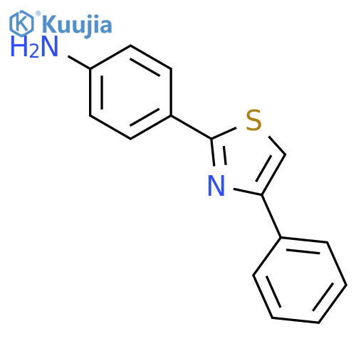 4-(4-phenyl-1,3-thiazol-2-yl)aniline structure
