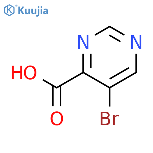 5-Bromopyrimidine-4-carboxylic acid structure