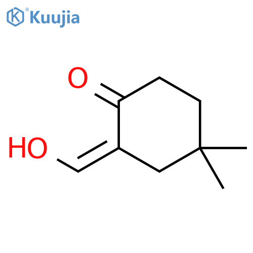 Cyclohexanone, 2-(hydroxymethylene)-4,4-dimethyl- structure