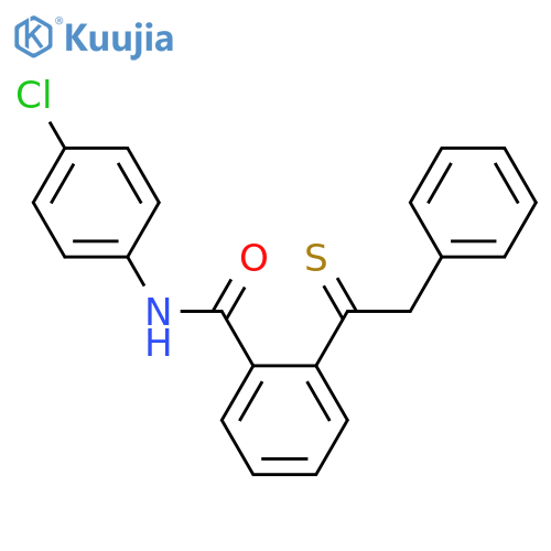 BENZAMIDE, N-(4-CHLOROPHENYL)-2-(2-PHENYL-1-THIOXOETHYL)- structure