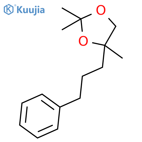 1,3-DIOXOLANE, 2,2,4-TRIMETHYL-4-(3-PHENYLPROPYL)- structure