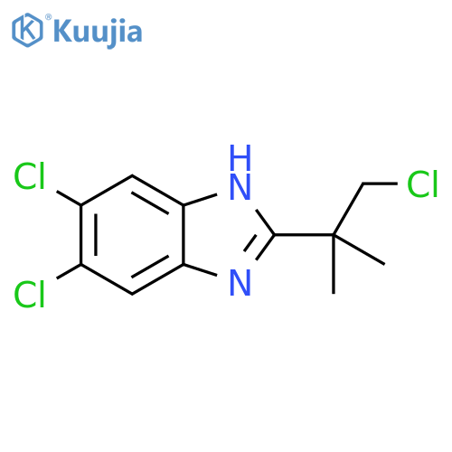 1H-Benzimidazole, 5,6-dichloro-2-(2-chloro-1,1-dimethylethyl)- structure