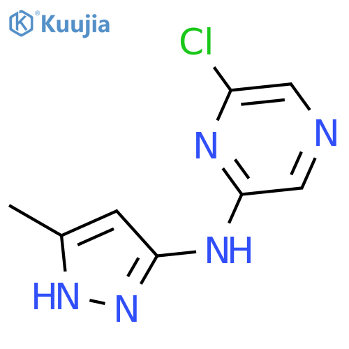 PYRAZINAMINE, 6-CHLORO-N-(5-METHYL-1H-PYRAZOL-3-YL)- structure