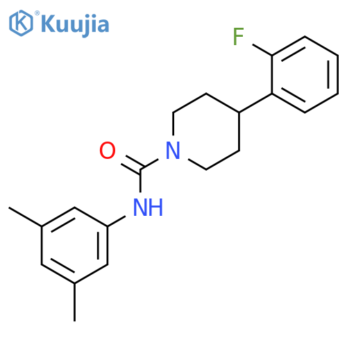 1-Piperidinecarboxamide, N-(3,5-dimethylphenyl)-4-(2-fluorophenyl)- structure