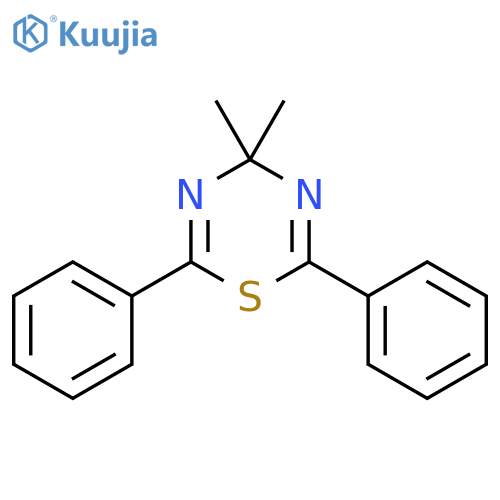 4H-1,3,5-Thiadiazine, 4,4-dimethyl-2,6-diphenyl- structure