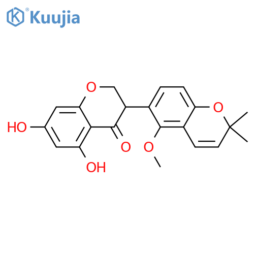 [3,6'-Bi-2H-1-benzopyran]-4(3H)-one,5,7-dihydroxy-5'-methoxy-2',2'-dimethyl- (9CI) structure