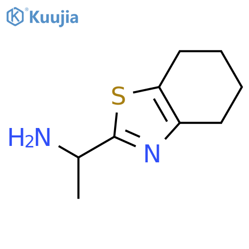 1-(4,5,6,7-Tetrahydro-1,3-benzothiazol-2-yl)ethan-1-amine structure