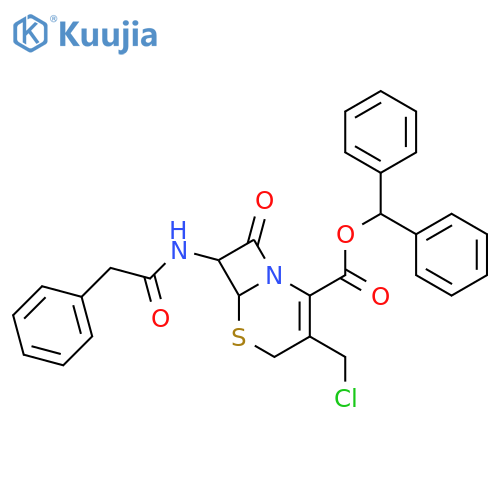 7-Phenylacetamide-3-chloromethyl-3-cephem-4-carboxylic Acid Diphenylmethyl Ester structure