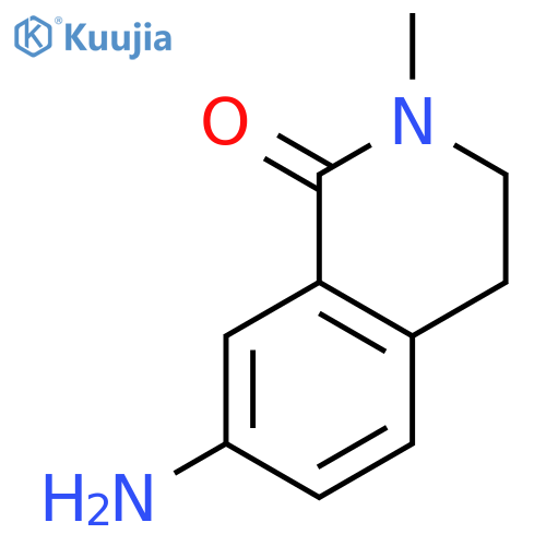 7-amino-2-methyl-1,2,3,4-tetrahydroisoquinolin-1-one structure