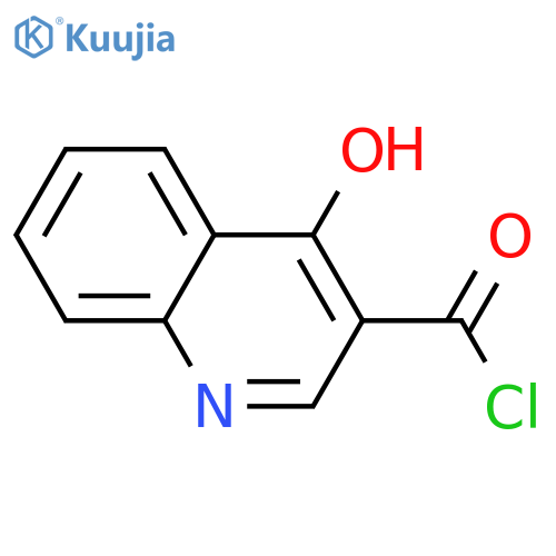 3-Quinolinecarbonylchloride, 4-hydroxy- structure