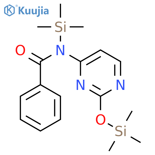 Benzamide, N-(trimethylsilyl)-N-[2-[(trimethylsilyl)oxy]-4-pyrimidinyl]- structure