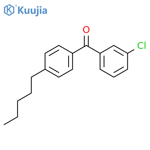 3-Chloro-4'-n-pentylbenzophenone structure