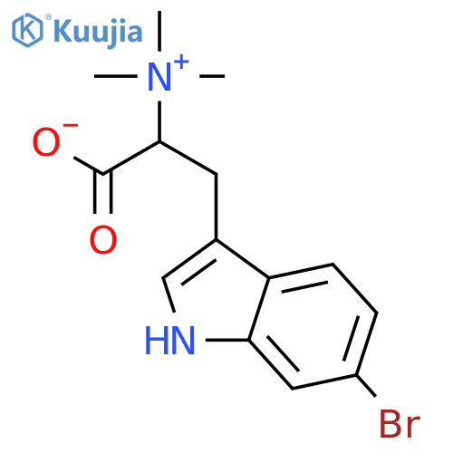 1H-Indole-3-ethanaminium,6-bromo-a-carboxy-N,N,N-trimethyl-, innersalt, (aS)- structure