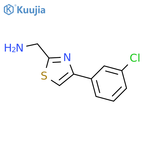 (4-(3-Chlorophenyl)thiazol-2-yl)methanamine structure