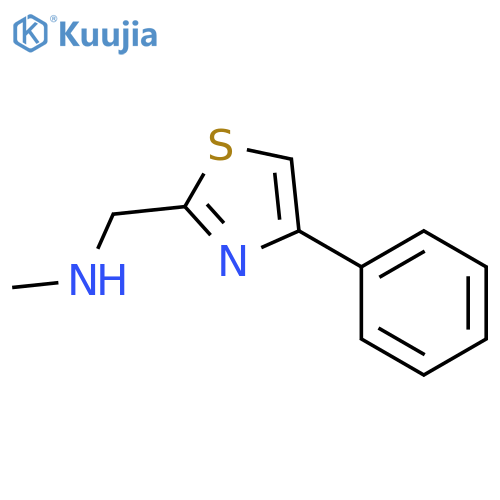 N-Methyl-1-(4-phenylthiazol-2-yl)methanamine structure