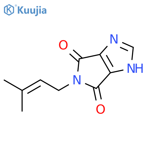 PYRROLO[3,4-D]IMIDAZOLE-4,6(1H,5H)-DIONE, 5-(3-METHYL-2-BUTENYL)- structure