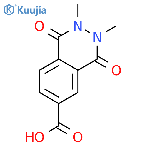 2,3-Dimethyl-1,4-dioxo-1,2,3,4-tetrahydrophthalazine-6-carboxylic acid structure