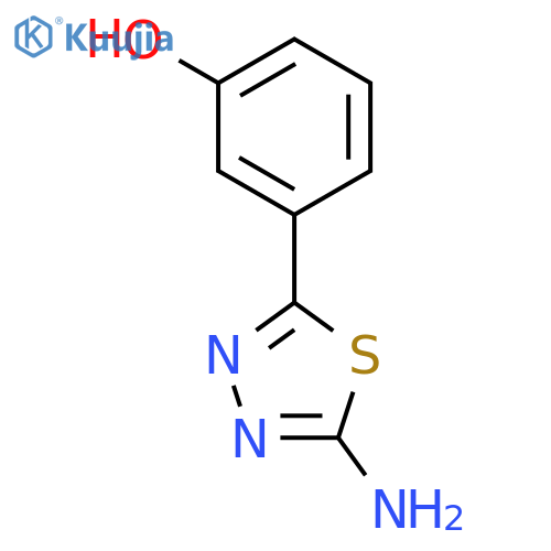 3-(5-amino-1,3,4-thiadiazol-2-yl)phenol structure