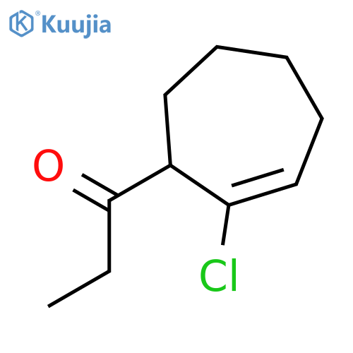 1-Propanone, 1-(2-chloro-2-cyclohepten-1-yl)- structure