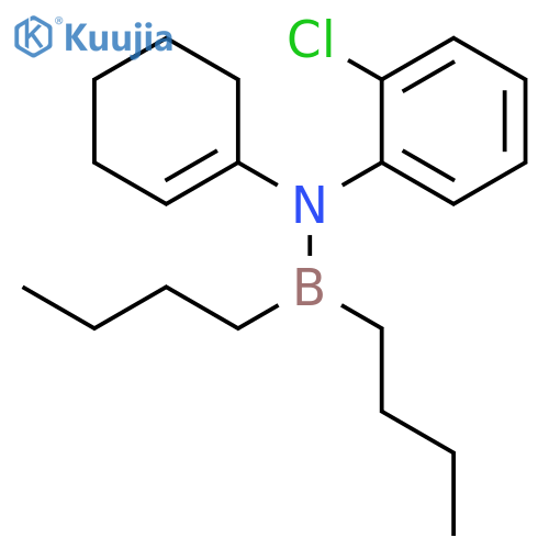 BORANAMINE, 1,1-DIBUTYL-N-(2-CHLOROPHENYL)-N-1-CYCLOHEXEN-1-YL- structure