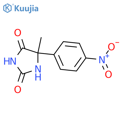 5-Methyl-5-(4-nitrophenyl)imidazolidine-2,4-dione structure