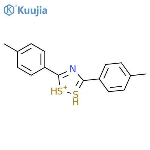 1,2,4-Dithiazol-1-ium, 3,5-bis(4-methylphenyl)- structure