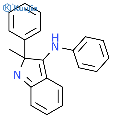 Benzenamine,N-(1,2-dihydro-2-methyl-2-phenyl-3H-indol-3-ylidene)- structure