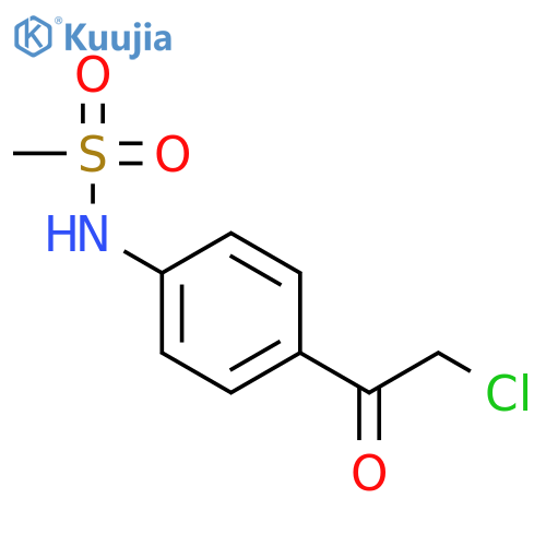 N-4-(2-Chloroacetyl)phenylmethanesulfonamide structure