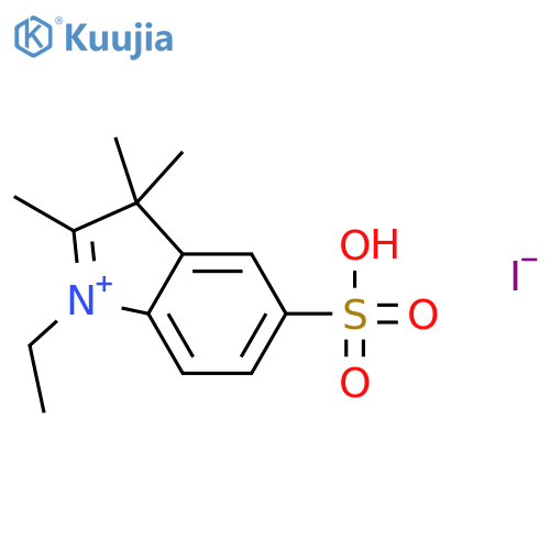 3H-INDOLIUM, 1-ETHYL-2,3,3-TRIMETHYL-5-SULFO-, IODIDE structure