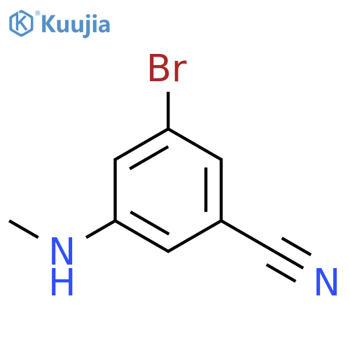 3-bromo-5-(methylamino)benzonitrile structure