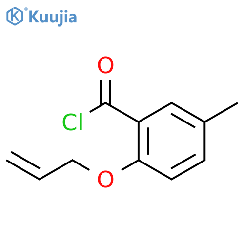 Benzoyl chloride, 5-methyl-2-(2-propenyloxy)- structure