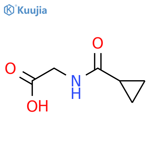 2-(cyclopropylformamido)acetic acid structure