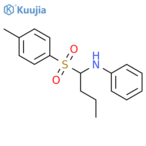 BENZENAMINE, N-[1-[(4-METHYLPHENYL)SULFONYL]BUTYL]- structure