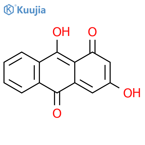 1,10-Anthracenedione, 3,9-dihydroxy- structure